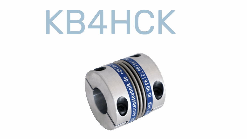 Metal Bellows Coupling with split hubs, compact