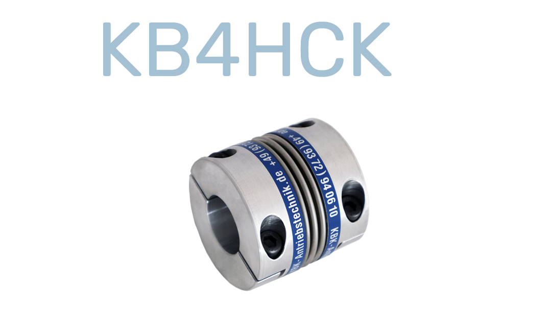 Metal Bellows Coupling with split hubs, compact