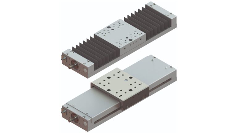 Die motorischen Linearachsen mit Spindelantrieb wurden entsprechend den Anforderungen des Maschinenbaus konstruiert. Durch den baukastenähnlichen Aufbau kann für jede Anforderung eine technisch und preislich optimale Ausführung geliefert werden.