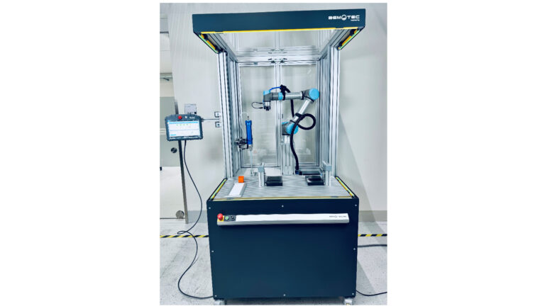 Produktionsanlage Schleifen und Kleben