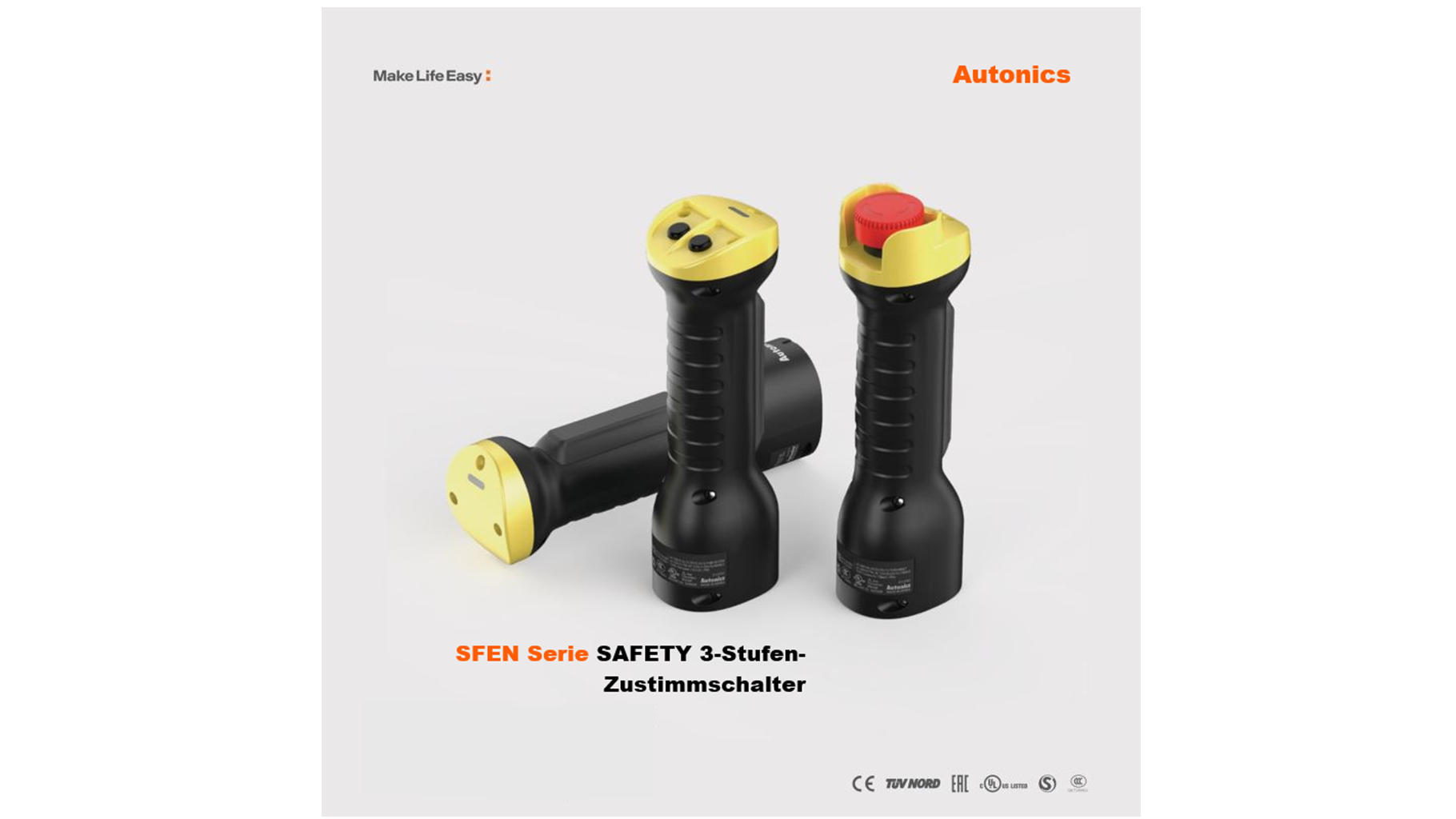SFEN Series : SAFETY  Grip Type Enabling Switches