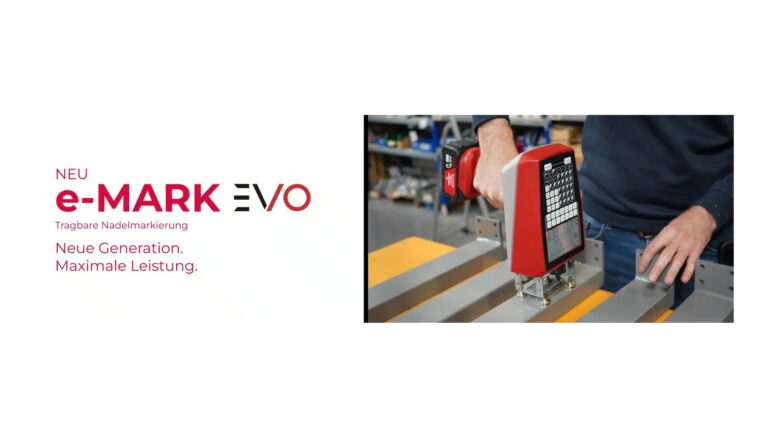 SIC MARKING presents the e-MARK EVO – the new generation of portable dot peen marking.