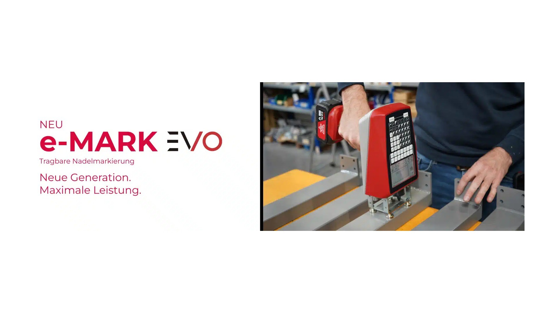 SIC MARKING presents the e-MARK EVO – the new generation of portable dot peen marking.