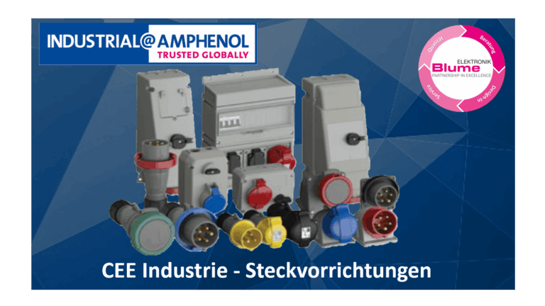 CEE Industry &ndash; Connectors from Amphenol Industrial at Blume Elektronik Distribution GmbH