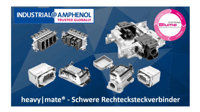 heavy|mate &ndash; Heavy rectangular connectors from Amphenol Industrial at Blume Elektronik Distribution GmbH