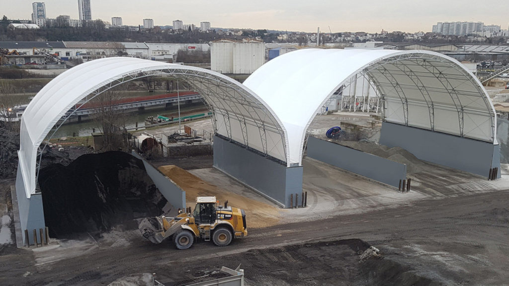 LÜRA steel walls as supporting structure for roofs
