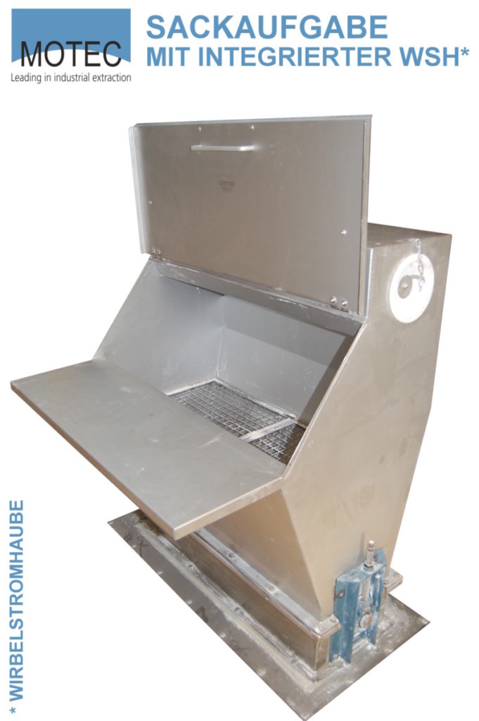 Bag-unloading station