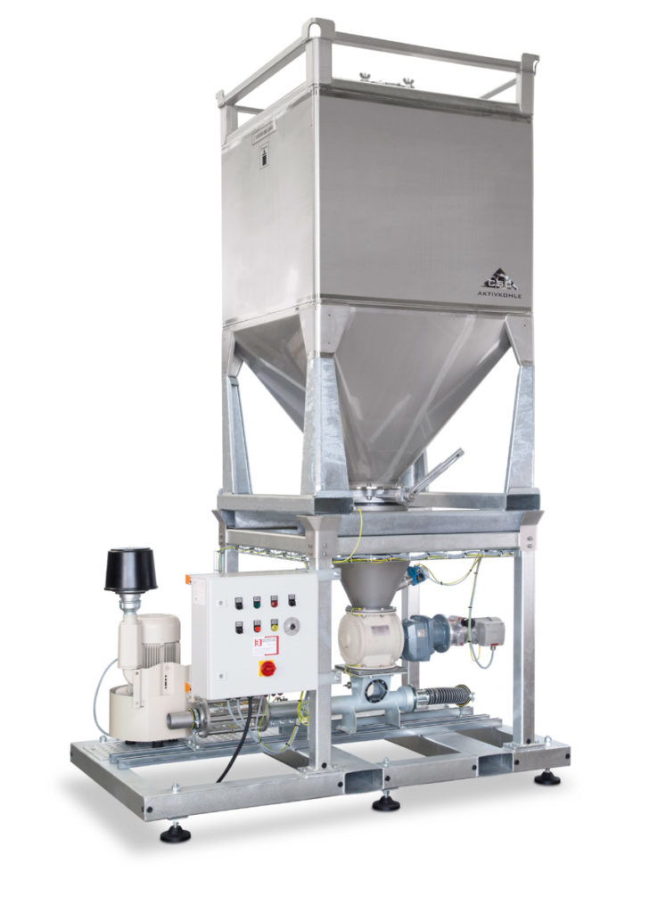 Container emptying station