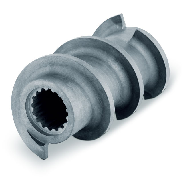 Schneckenextrudersegment aus Hartmetall