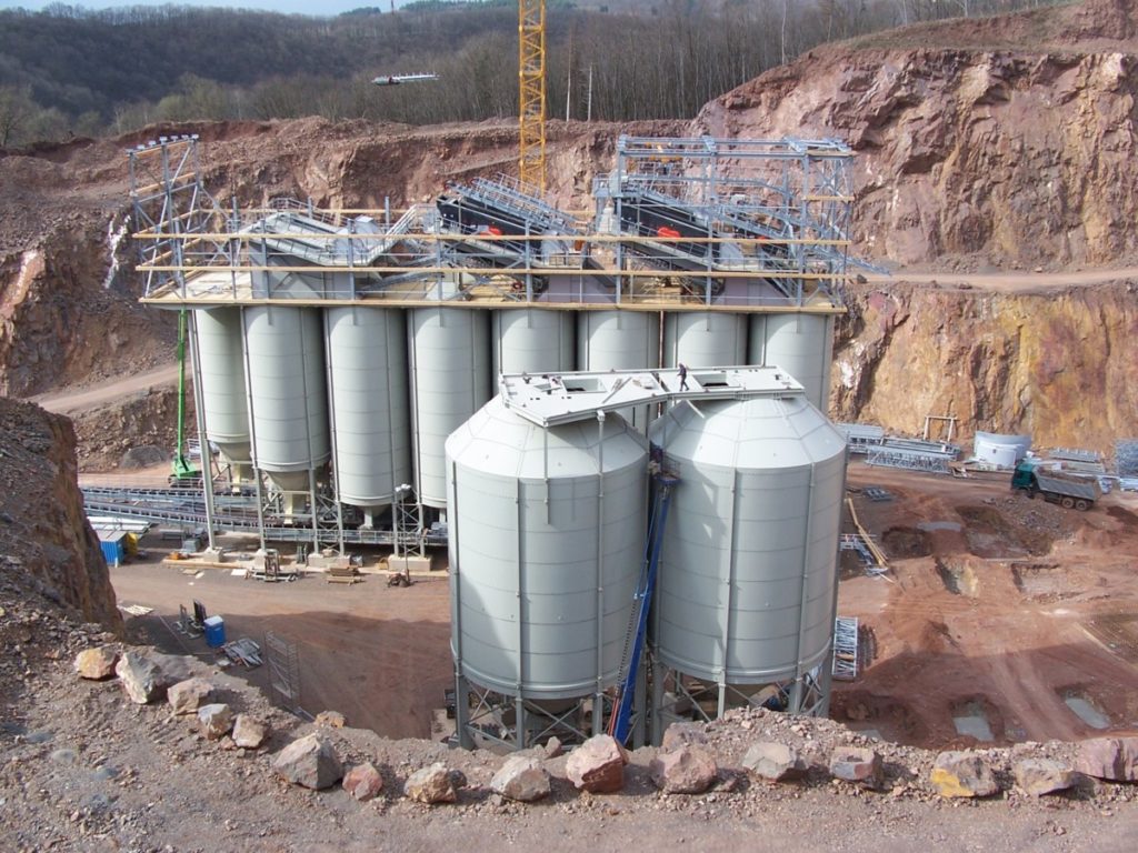 Geschraubte Silos