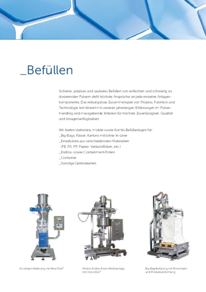 Sicheres, präzises und sauberes Befüllen