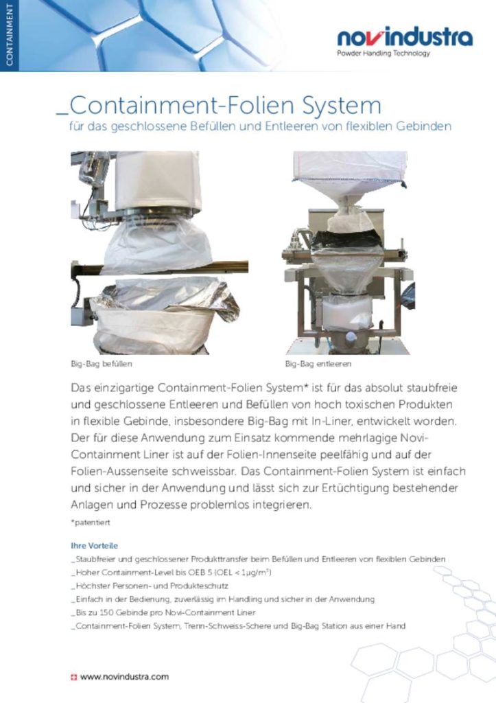 Containment-Folien System