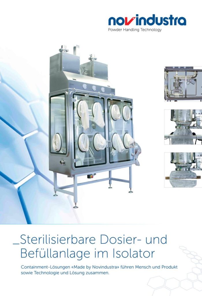 Sterilisierbare Dosier- und Befüllanlage im Isolator