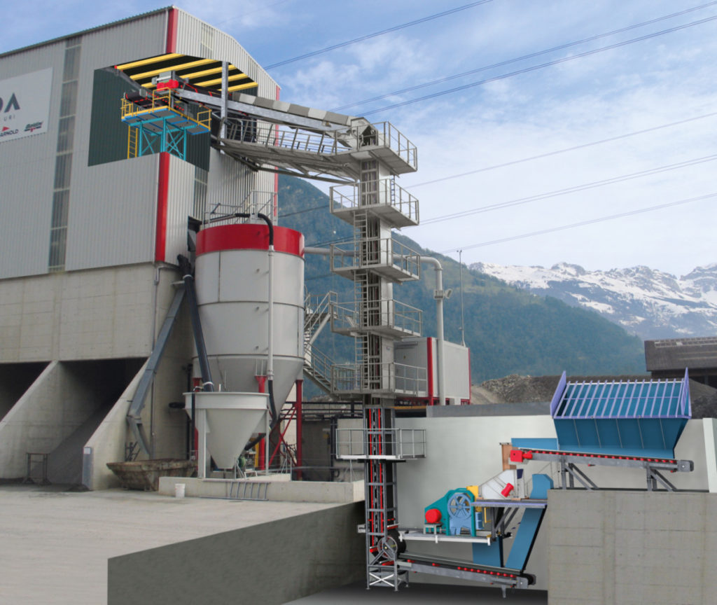 Steilfördertechnik/ Doppelgurtförderer/ Deckbandförderer