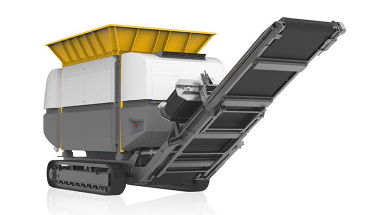 ZR mobil-e: The mobile 2-shaft coarse shredder for efficient volume reduction