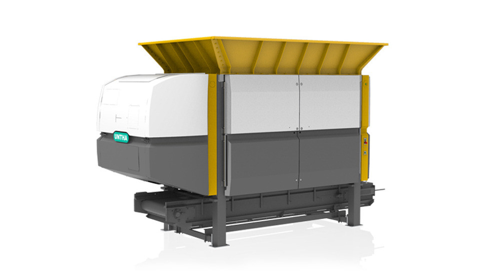 ZR stationary: 2-shaft pre-shredder for the rough shredding of high-volume waste and recyclables