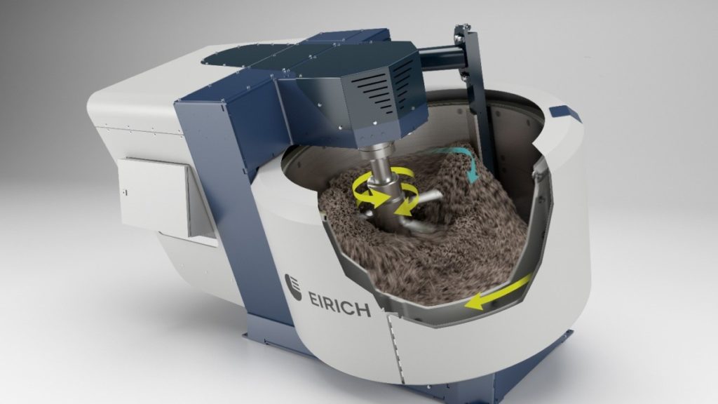 Eirich Intensive Mixer filling volumes from 1 to 12.000 liters