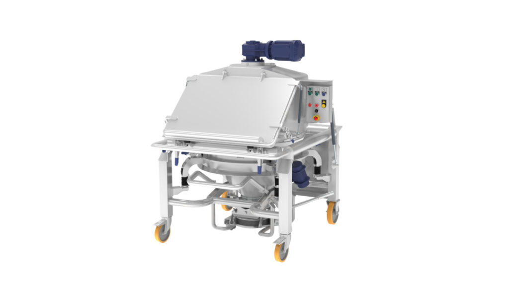 Bag intake & screening machine VIB & PRESS