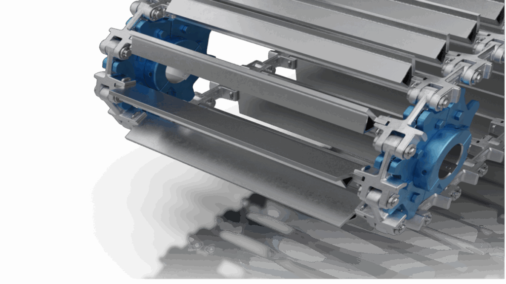 Ansicht Förderkettensystem