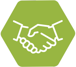 grünes Icon mit weißem Inhalt