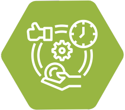 grünes Icon mit weißem Inhalt