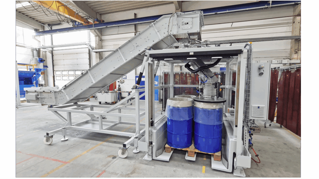 Container-, Octabin- und Fass-Füll-/ Entleerstationen