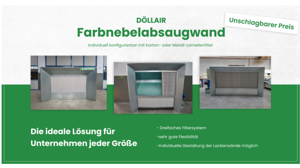 DöllAir Farbnebelabsaugwand AGAT mit Kartonfilter