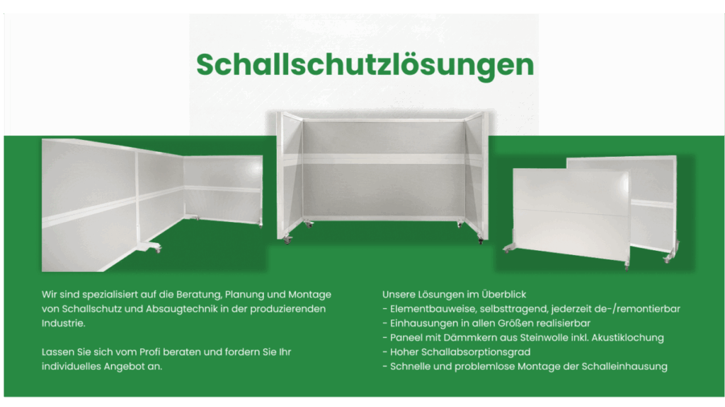 Schallschutzlösungen für jede Anforderung