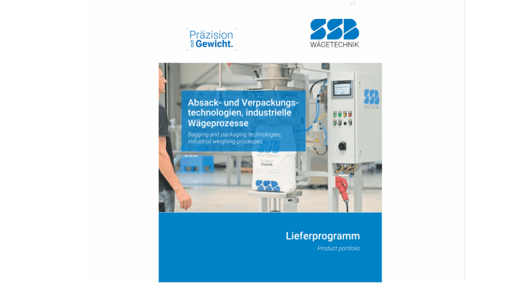 Product Portfolio SSB Wägetechnik