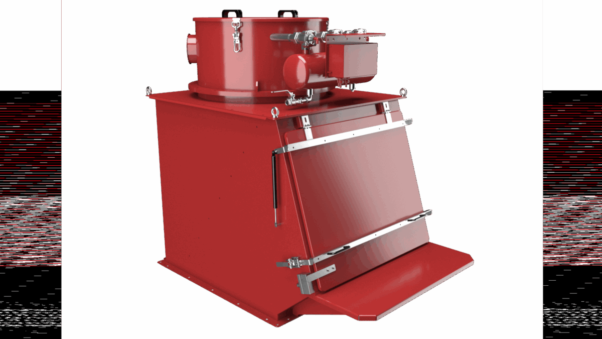 Infastaub bag emptying systems with integrated top filter