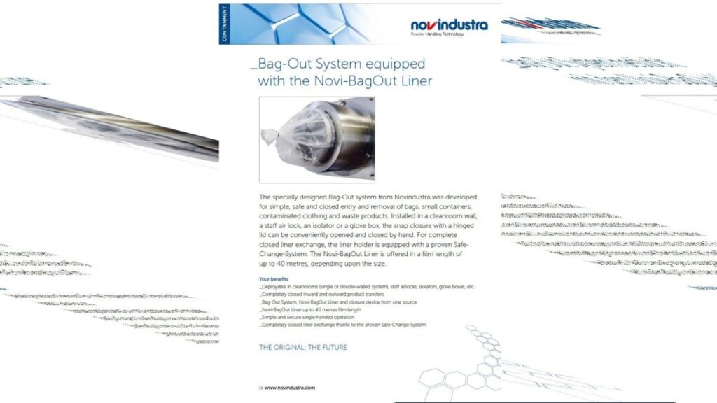 Bag-Out System for discharging of contaminated waste