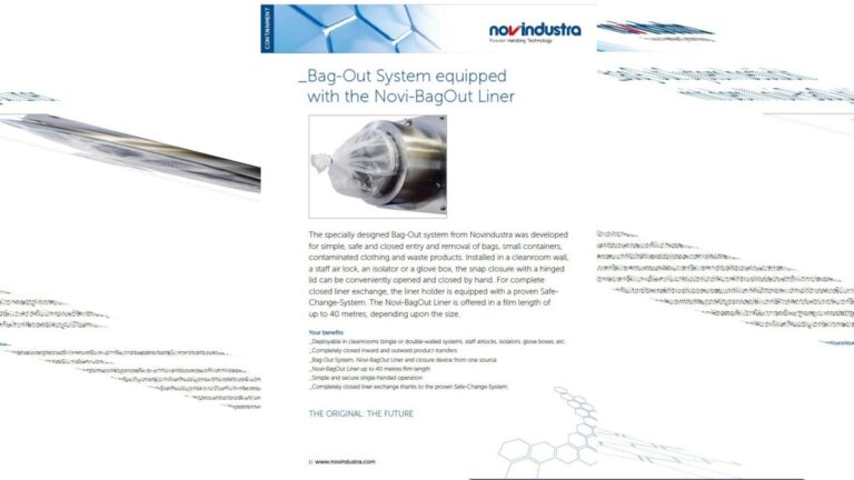 Bag-Out System for discharging of contaminated waste