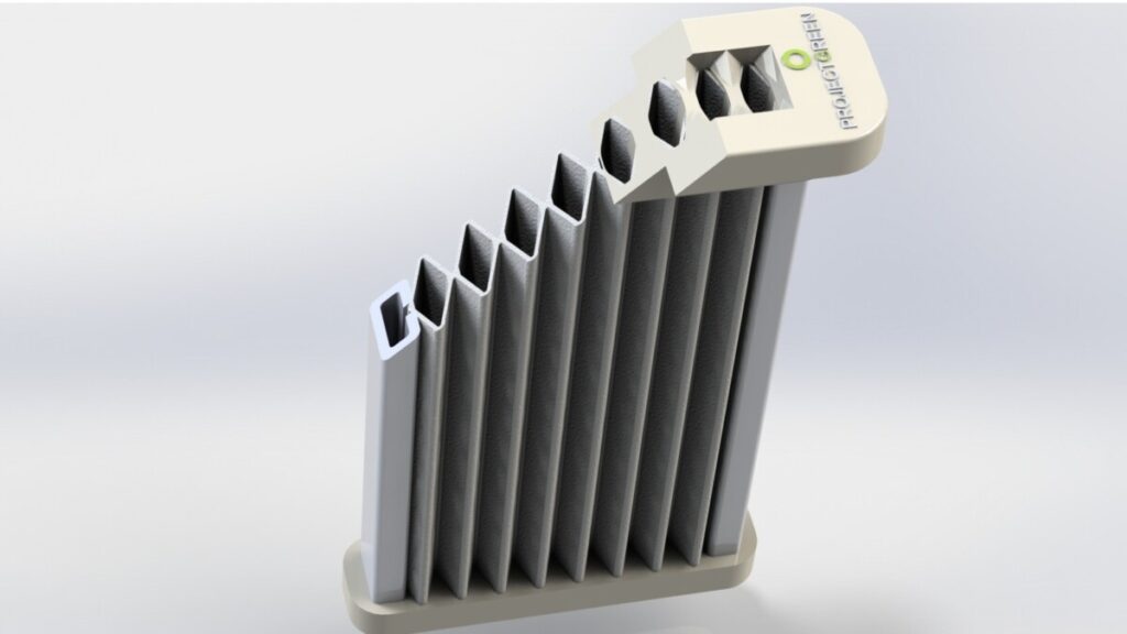 Flachfilterelemente von PROJECT GREEN für regenerative Filtersysteme (Pulse Clean) in Entstaubungsanlagen setzen neue Maßstäbe im Filtrationsverhalten. Sie sind erhältlich in Längen bis zu 1600 mm und bis zu 20 m² Filterfläche.