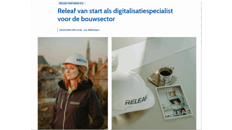 Releaf se lance en tant que spécialiste de la numérisation pour le secteur de la construction