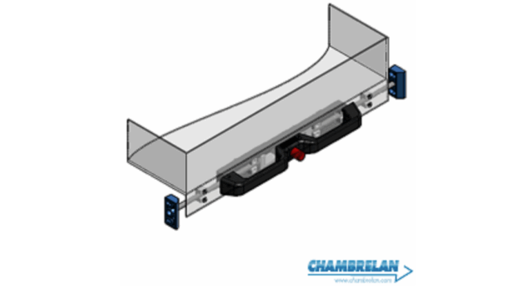 Poignée ergonomique verrou ouvert et fermé