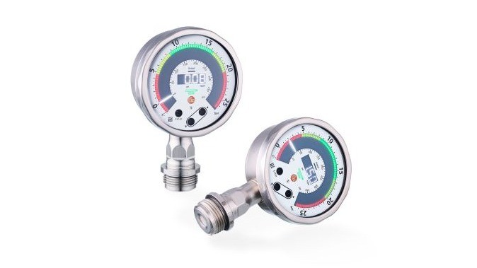 Manomètre électronique avec visualisation par LED