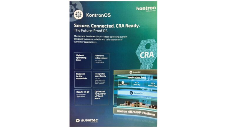 Zukunftssichere Cybersicherheit für vernetzte und Embedded-Systeme CRA-konforme Lösungen: Kontron bietet ein modulares Portfolio aus Hard- und Softwarelösungen, das alle zentralen Anforderungen des EU Cyber Resilience Act (CRA) abdeckt.