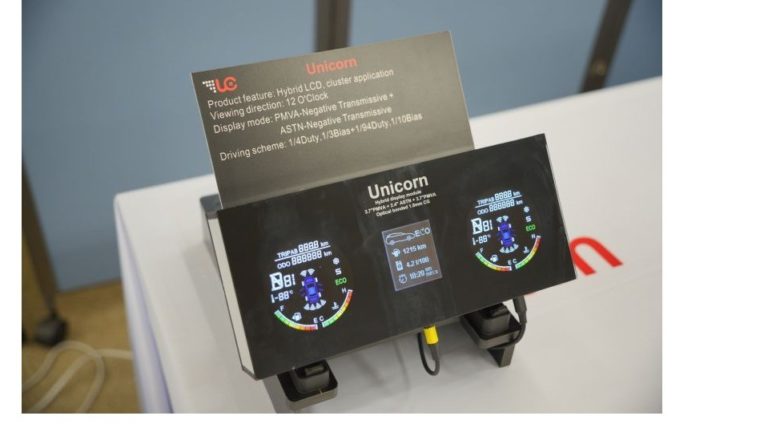 Unicorn newest Hybrid display for instrument cluster application