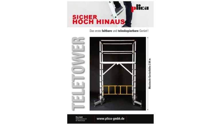 Teletower – Das erste faltbare und teleskopierbare Gerüst!