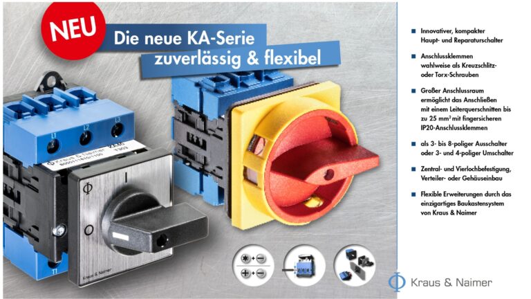 NEU! Kraus & Naimer KA-Serie: zuverlässig & flexibel