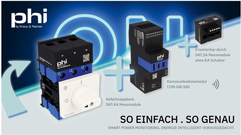 Energiemonitoring mit phi by Kraus & Naimer
