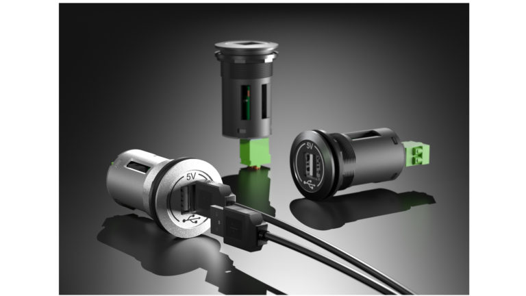 New USB-A charging jack from SCHLEGEL – suitable for railway application