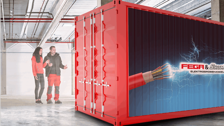 Construction site containers