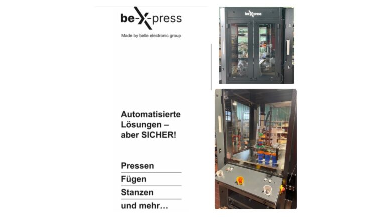 Pressen, fügen, stanzen und mehr… mit unserer Cobot Fertigungszelle be-X-press