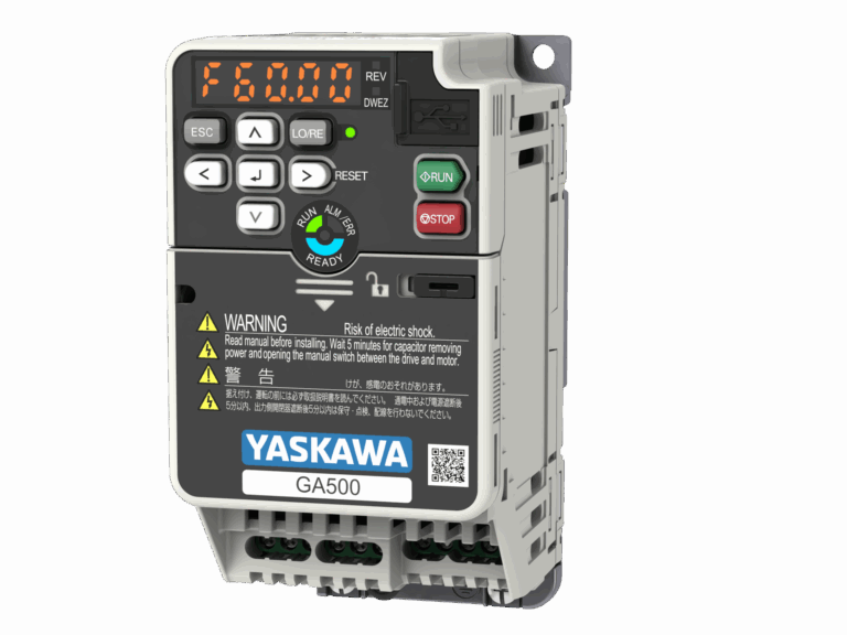 Compact GA500 inverter drive – Flexible app-based motor selection and setup