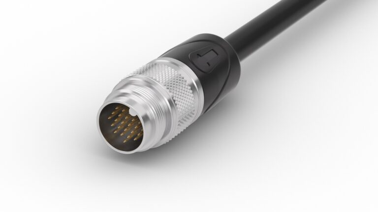 M16 Rundsteckverbinder 24 polig umspritzt