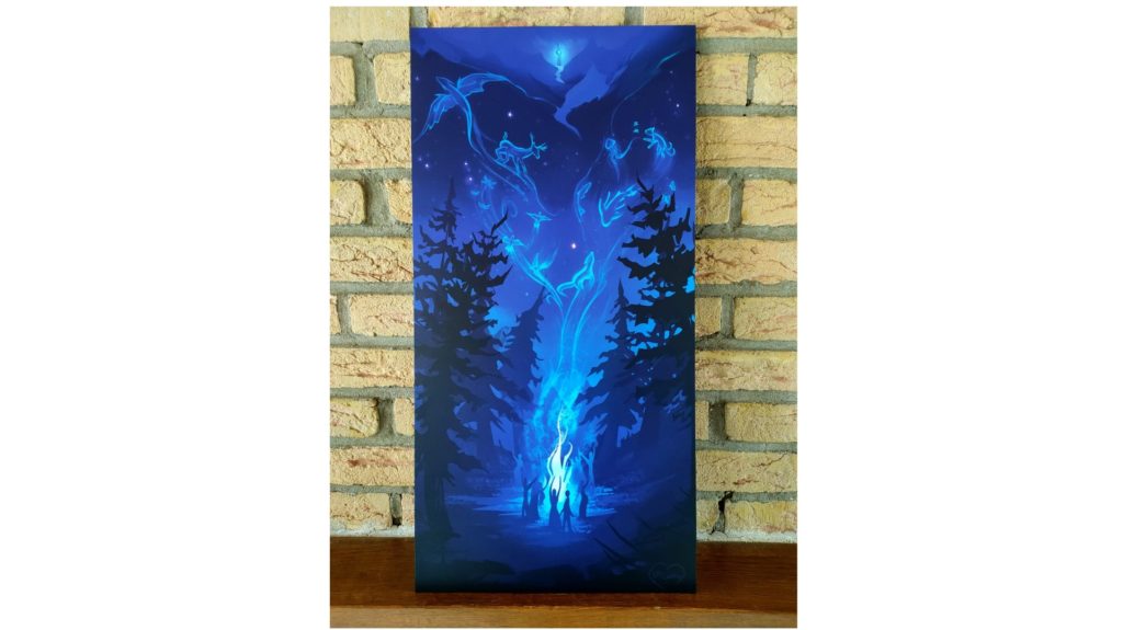 Festive aluminium plate