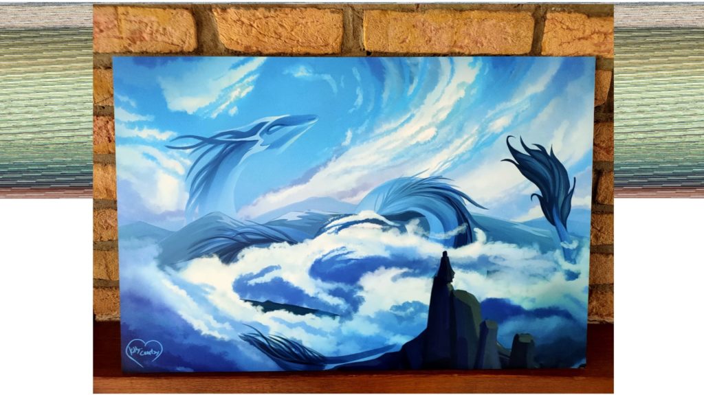 Sky dragon  aluminium plate