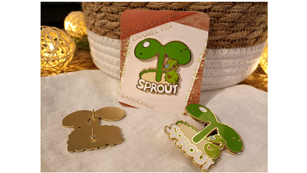 FFXIV Sprout Enamel Pin