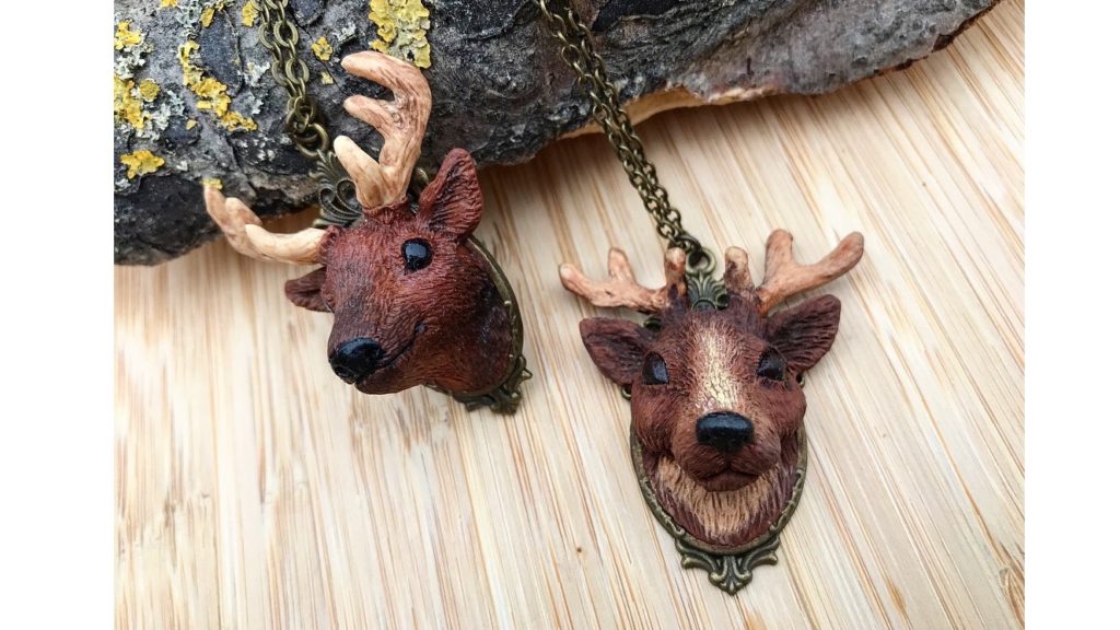 Hand-sculpted animal pendant